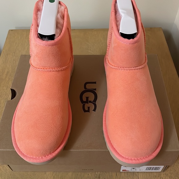 UGGS Genuine Classic Mini II Rare Color StarfishPink Wm Size 6 New in Box - Picture 7 of 9